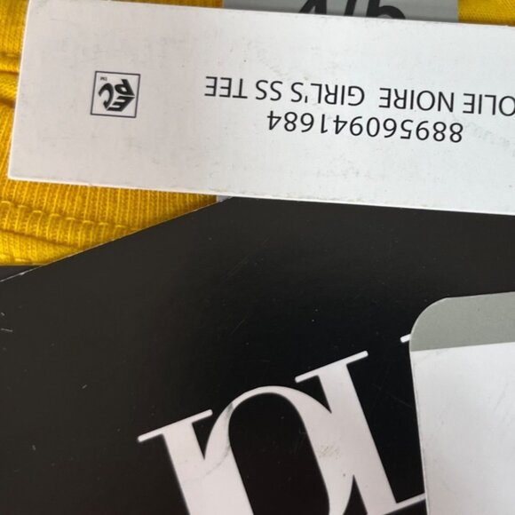 Jolie Noire Graphic Tee Tshirt Black is Beautiful Girls Yellow 6/6X New - Picture 3 of 6